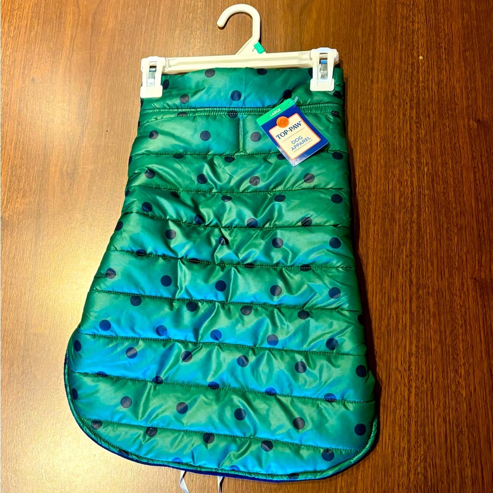 NEW Polkadot Doggie Puffer Vest Jacket - Top Paw
